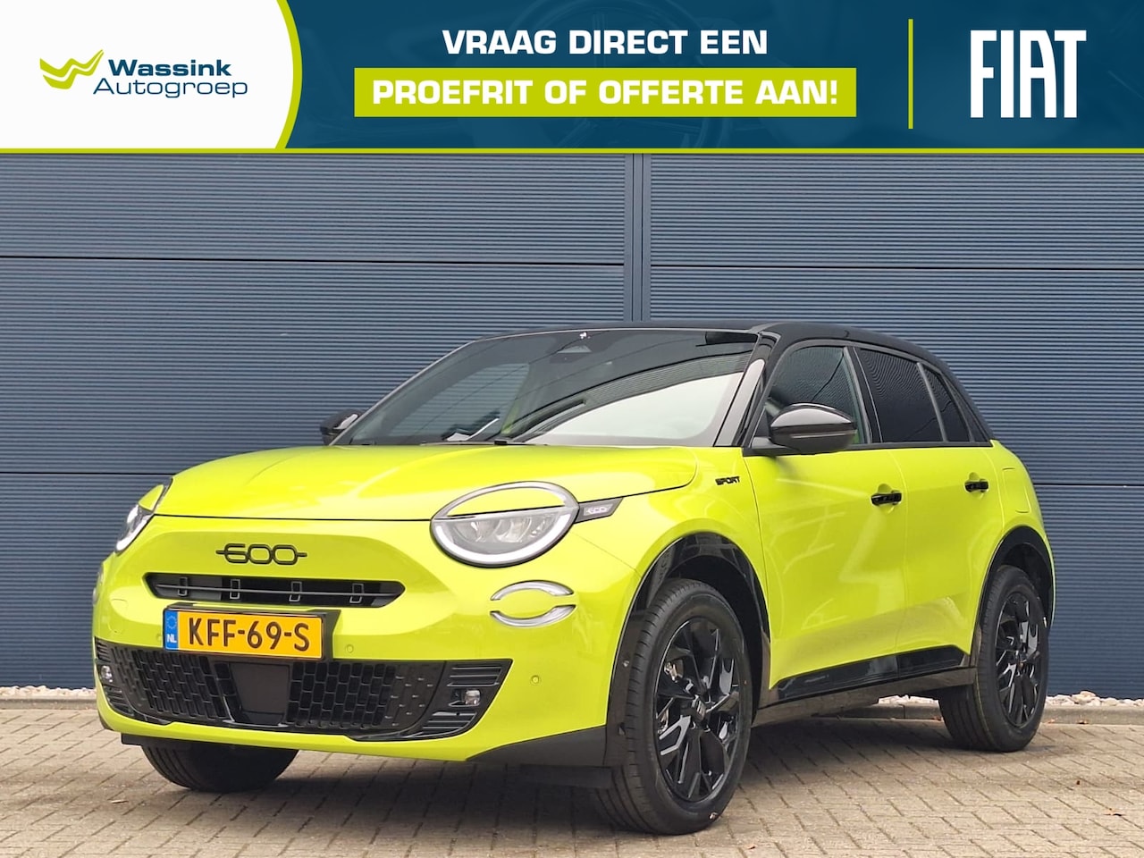 Fiat 600 - 54kWh 156pk Aut Sport | Elektrische Massagestoelen | Stoel -en Voorruitverwarming | Adapti - AutoWereld.nl