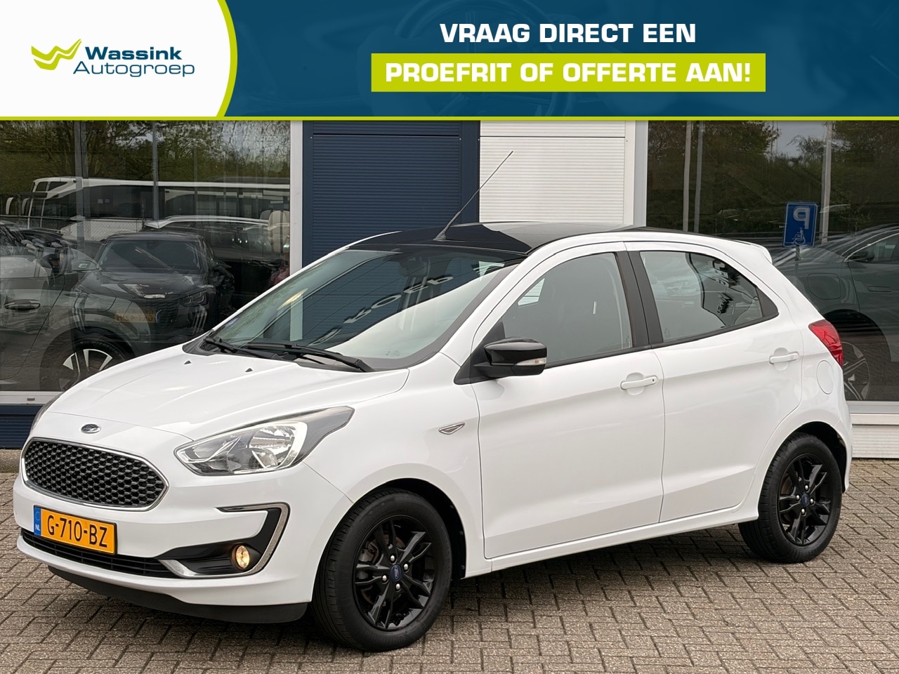 Ford Ka - 1.2 85pk Trend Ultimate White | Airconditioning | ISO-fix | Bluetooth | Parkeersensoren - AutoWereld.nl