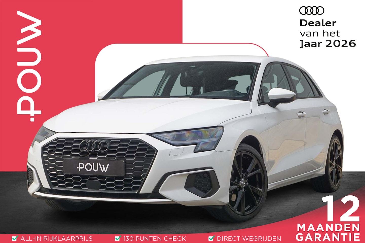 Audi A3 Sportback - 30 TFSI 110pk S-tronic Pro Line | 17" Velgen | Cruise Control | PDC | Smartphone Interface - AutoWereld.nl