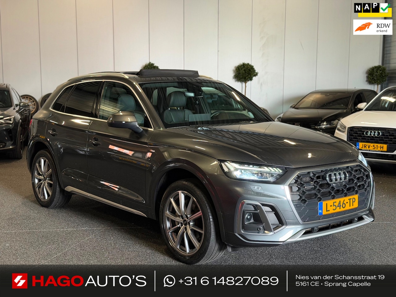 Audi Q5 - 50 TFSI e 3X S-LINE/1E-EIG//LED/VIRTUAL/PANO/SFEERV/MEMORY/360C/CARPLAY/KEYLESS/ACC/DYNAMI - AutoWereld.nl