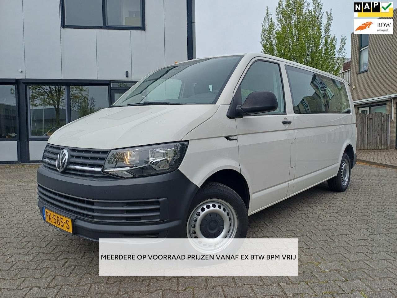 Volkswagen Transporter Kombi - 2.0 TSI L2H19PERSONEN/BENZINE/AIRCO/150PK/6BAK/€22929.50 INCL BTW - AutoWereld.nl