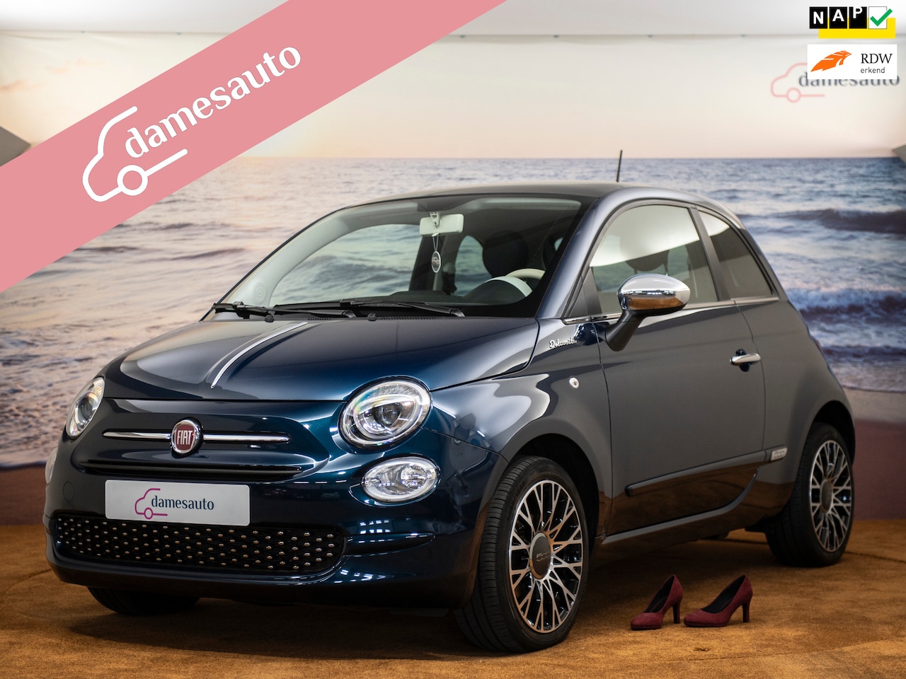 Fiat 500 - 1.0 Hybrid Dolcevita 1.0 Hybrid Dolcevita, Pano, NAP, - AutoWereld.nl