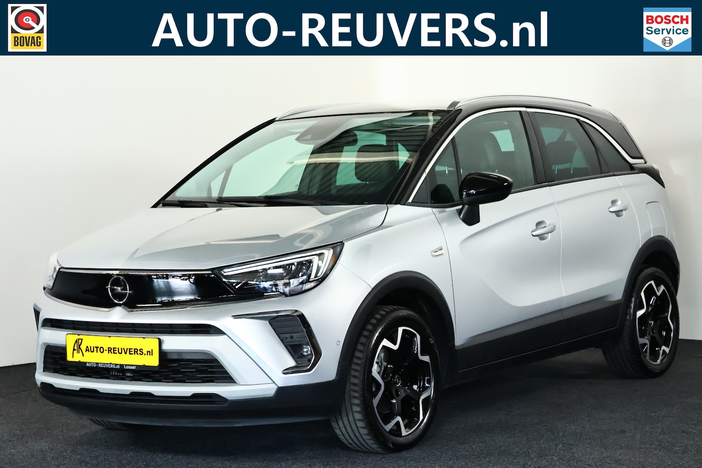 Opel Crossland - 1.2 Turbo Ultimate / LED / Navi / CarPlay / Leder / Cam - AutoWereld.nl