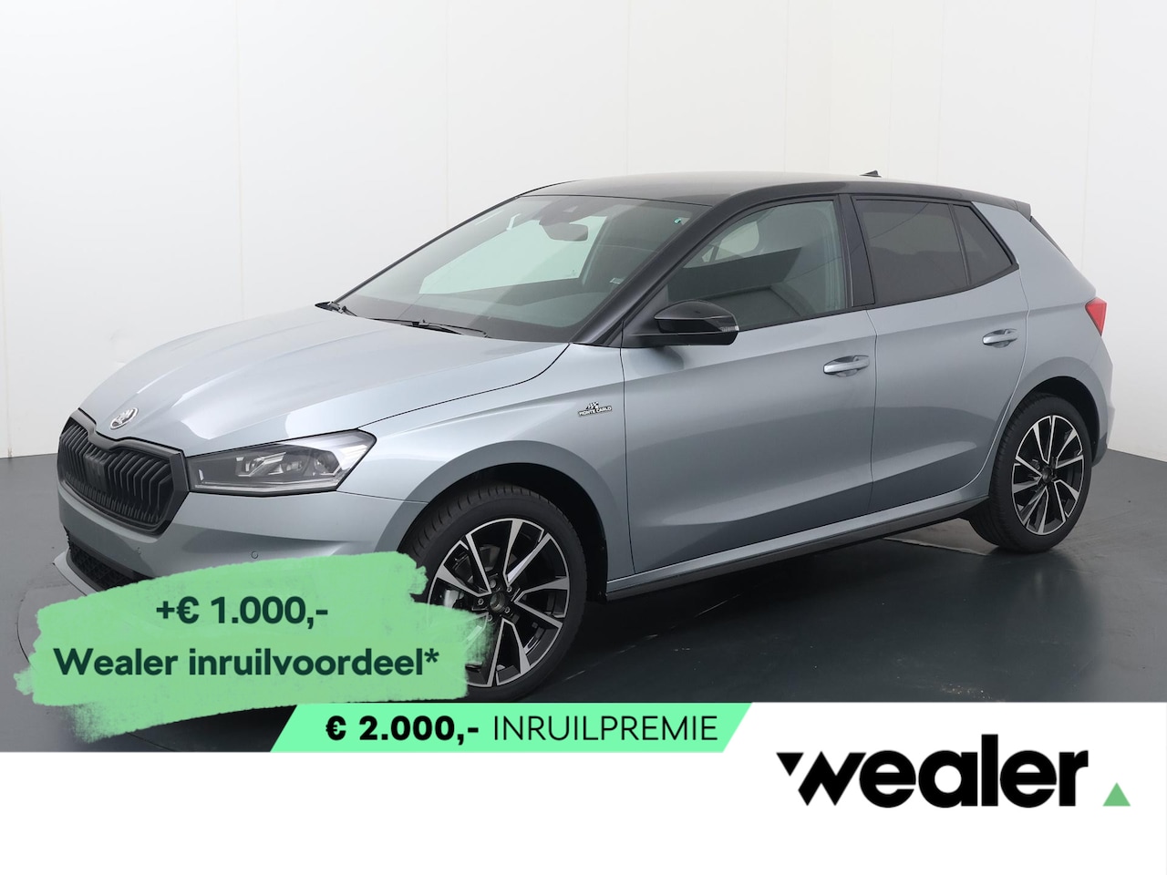Skoda Fabia - Monte Carlo 1.0 TSI 115 PK DSG | Zwart Dak | full-LED koplampen | Adaptieve cruise control - AutoWereld.nl