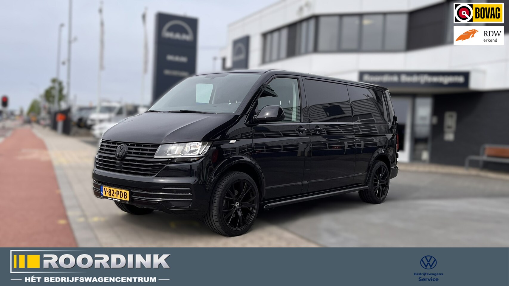 Volkswagen Transporter - 150 pk DSG L2H1 28, 20"LMV, sidebars, bumpers in kleur, stoelverwarming, standkachel - AutoWereld.nl