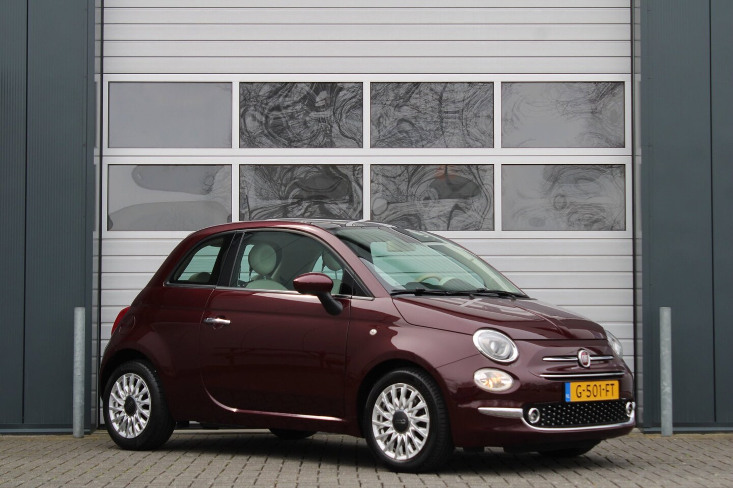 Fiat 500 - 0.9 TwinAir Turbo Lounge 85pk Airco/Cruise/Panodak/Navi/Bluetooth/PDC/RadioDAB.USB/LED/15" - AutoWereld.nl