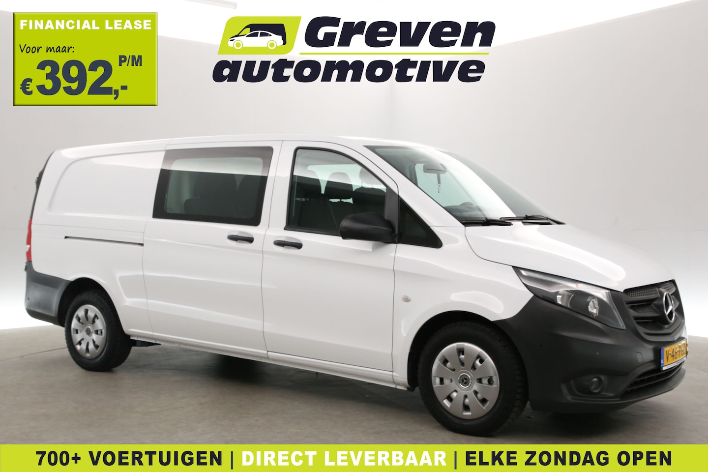 Mercedes-Benz Vito - 114 CDI Extra Lang | DC | 6 Zits | Airco | Camera | Cruise | Trekhaak | Carplay - AutoWereld.nl