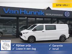 Ford Transit Custom - 320L 150PK Trend Dubbel Cabine BPM VRIJ 13" Sync4 Apple CP/Android A. Cam, LED 17" LM NR.