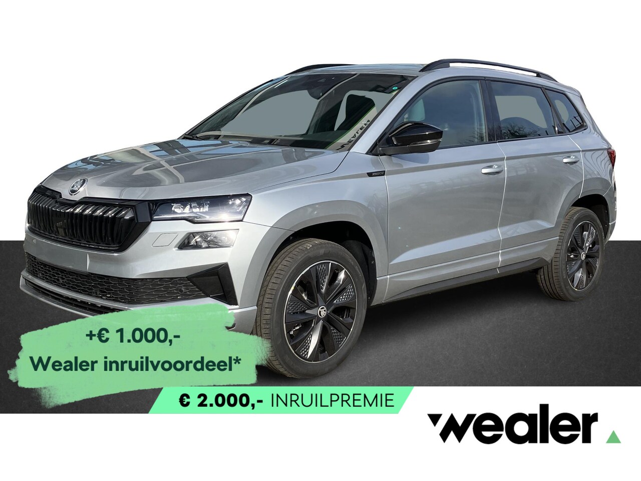 Skoda Karoq - Sportline Ultimate 1.5 TSI 150 PK DSG | Automaat | Trekhaak | Panoramadak | Led Matrix ver - AutoWereld.nl
