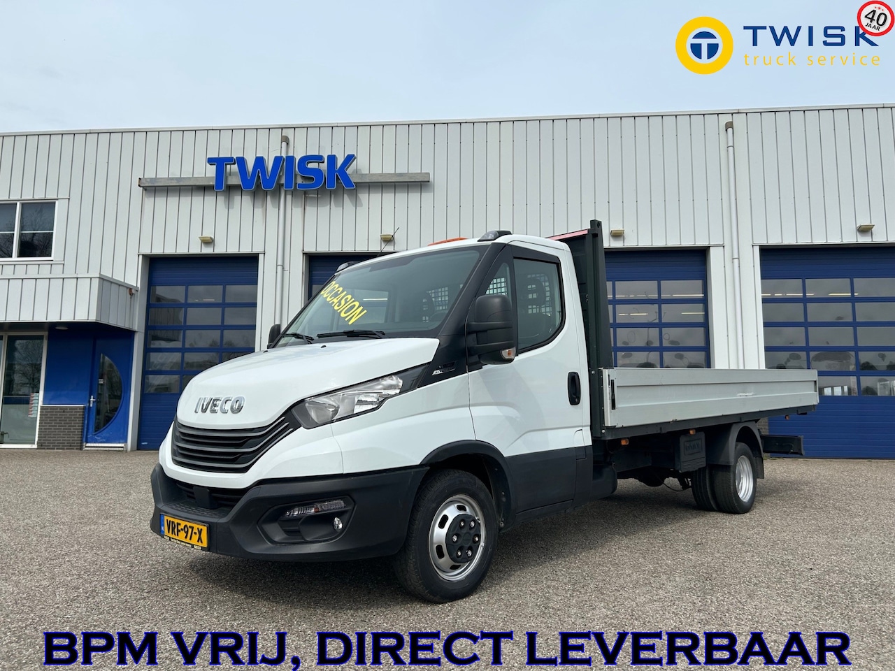 Iveco Daily - 35C14 automaat, 2.3 136pk/350nm Euro 6, 3500kg trekhgewicht, 480cm lange open laadbak Dail - AutoWereld.nl