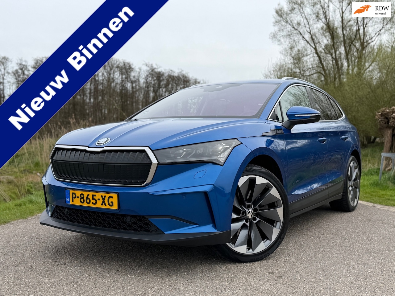 Skoda Enyaq iV - 80 / Incl. BTW / 150kW/204pk / 77 kWh Batt. / Automaat / Stuur en Stoel-verwarming / Trekh - AutoWereld.nl