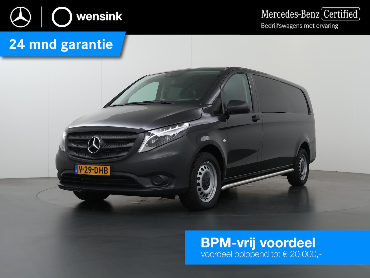 Mercedes-Benz Vito - 116 CDI Extra Lang | Dubbel Cabine €57.995,- | Sidebars | LED | Trekhaak | - AutoWereld.nl