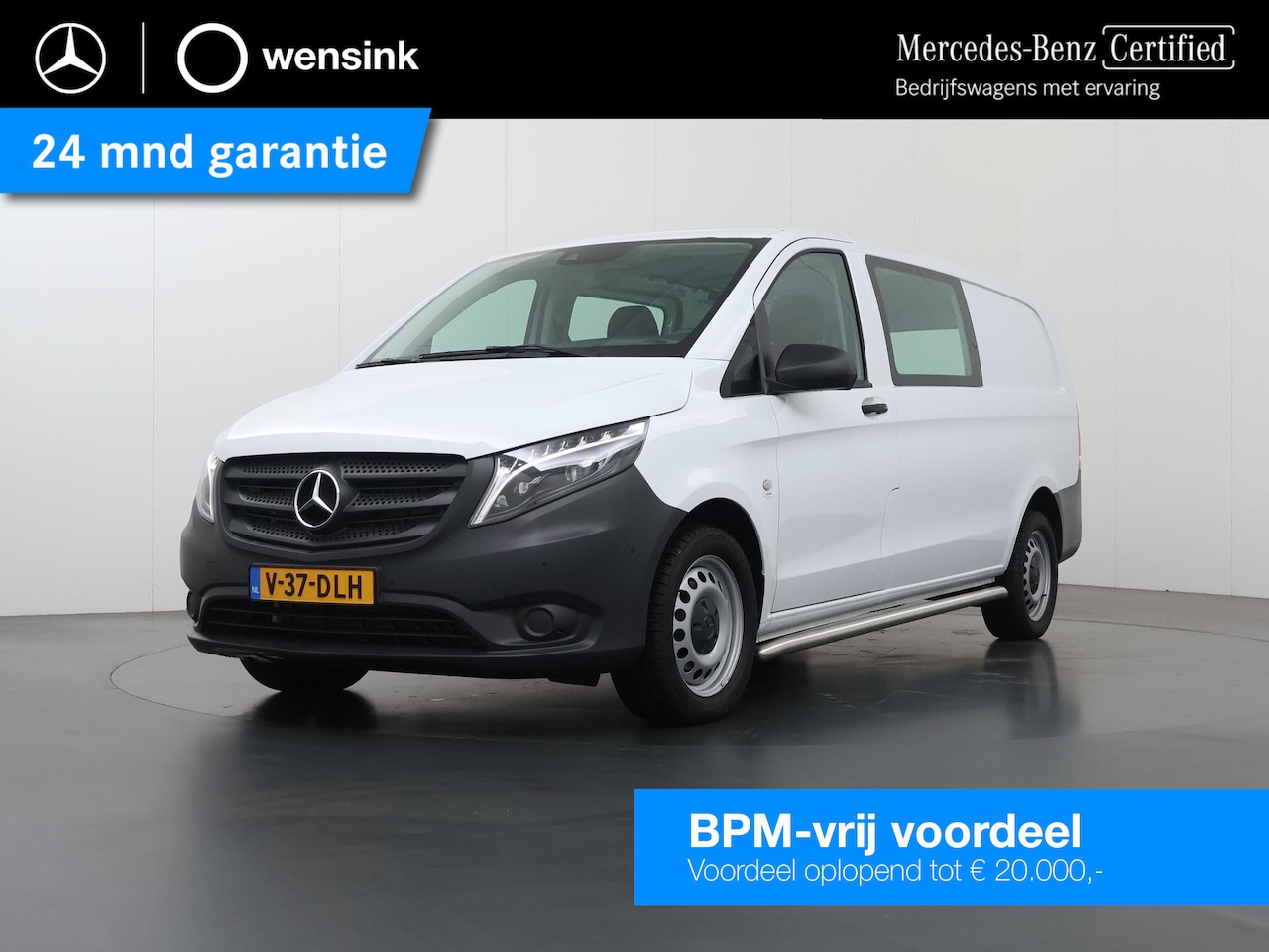 Mercedes-Benz Vito - 116 CDI Extra Lang | Dubbel Cabine €57.995,- | Sidebars | LED | Trekhaak | - AutoWereld.nl