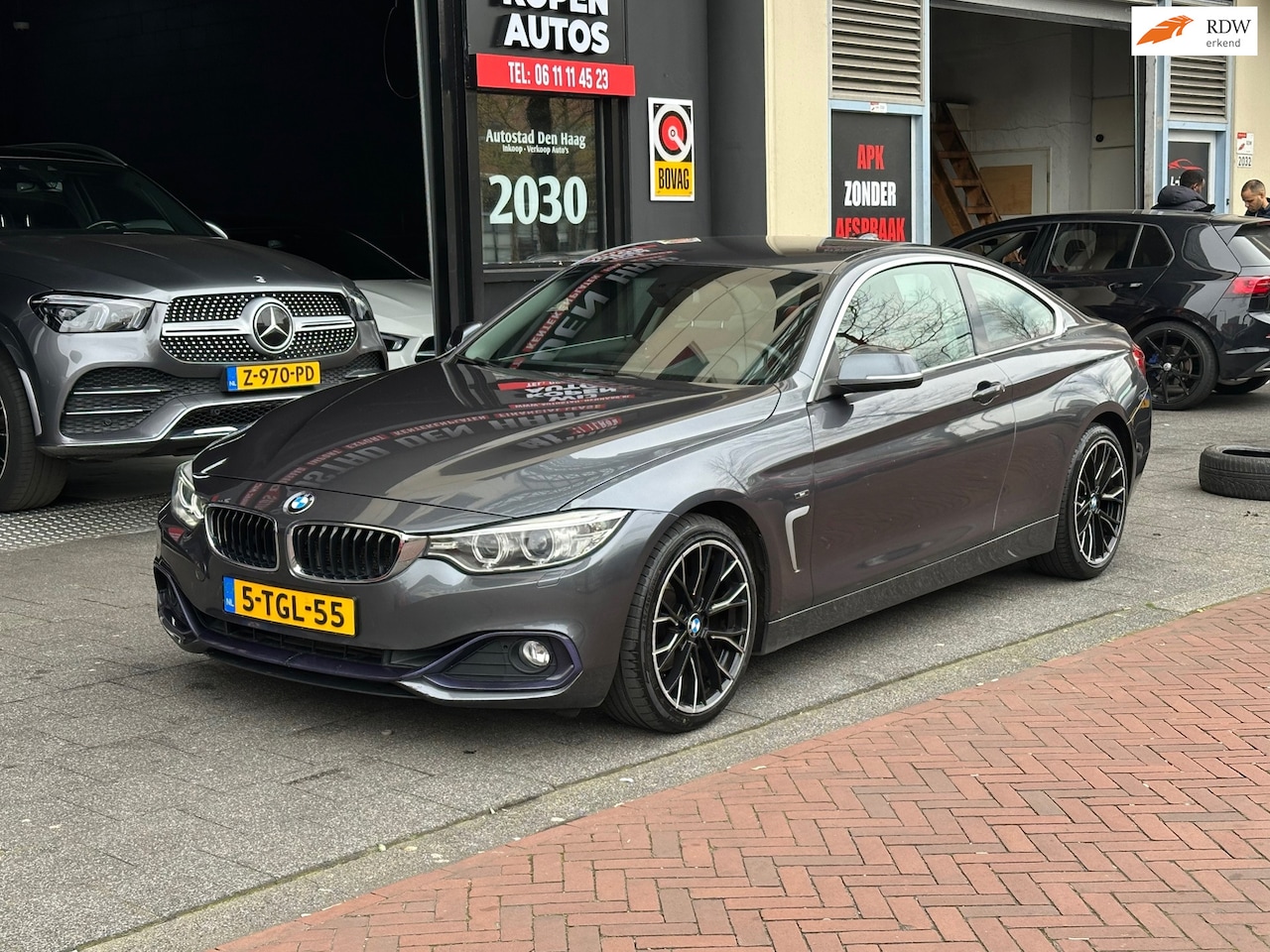 BMW 4-serie Coupé - 420i High Executive Aut Leer Navi Clima - AutoWereld.nl