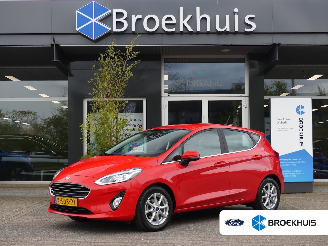 Ford Fiesta - 1.0 EcoBoost Hybrid Titanium X | STOEL+STUUR+VOORRUITVERWARMING | PARKEERSENSOREN | APPLE - AutoWereld.nl