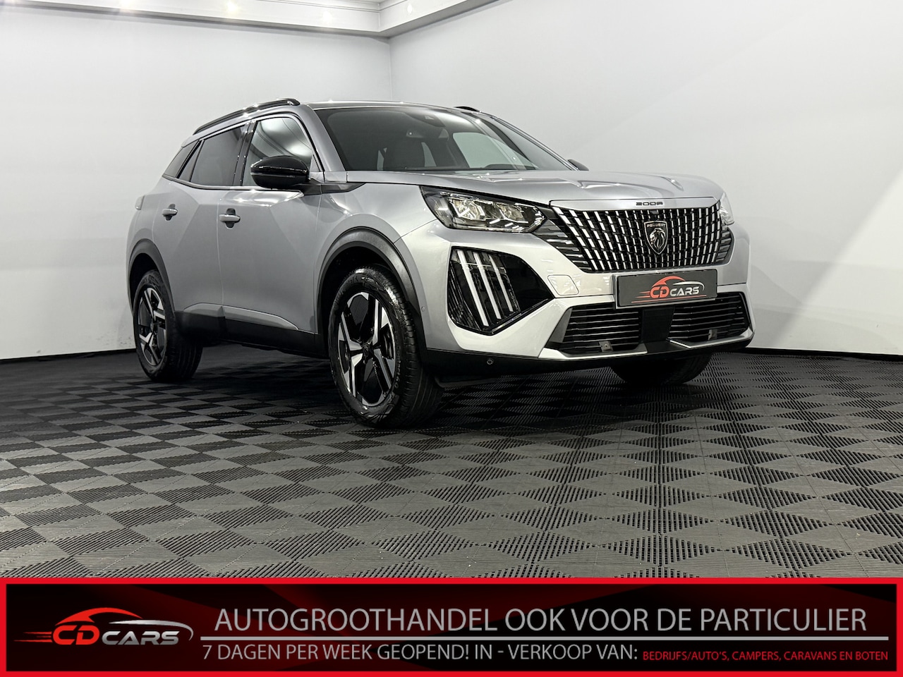 Peugeot 2008 - 1.2 Hybrid 145 Allure Half leder, Apple carplay, 360 Camera, Keyless start, Navi, Cruise c - AutoWereld.nl