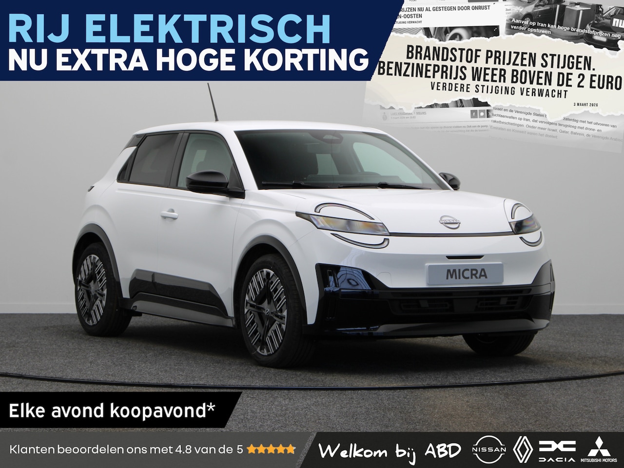 Nissan Micra - Engage 40 kWh | Parkeersensoren achterzijde - AutoWereld.nl