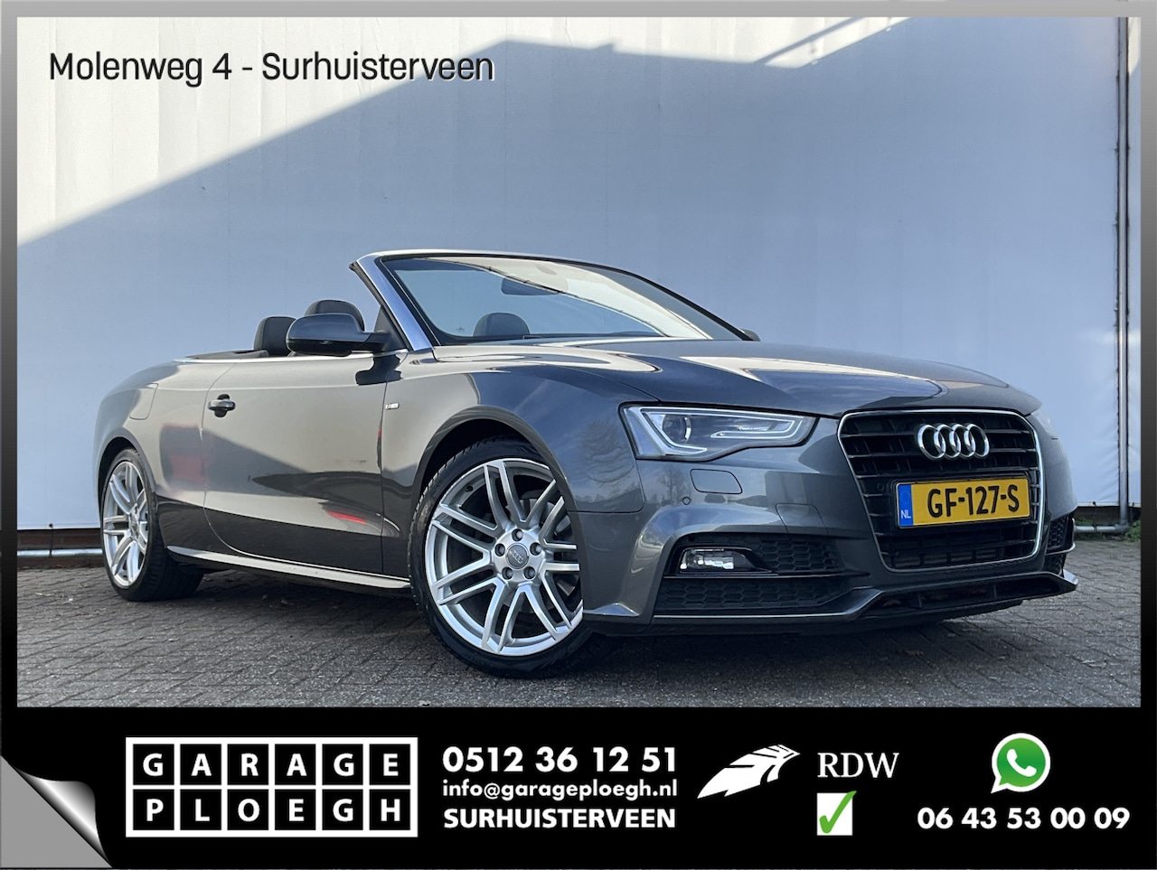 Audi A5 Cabriolet - 1.8 TFSI Sport Edition S-Line Automaat B&O Leer Stoelverw NL-Auto Voll.Onderhouden! - AutoWereld.nl