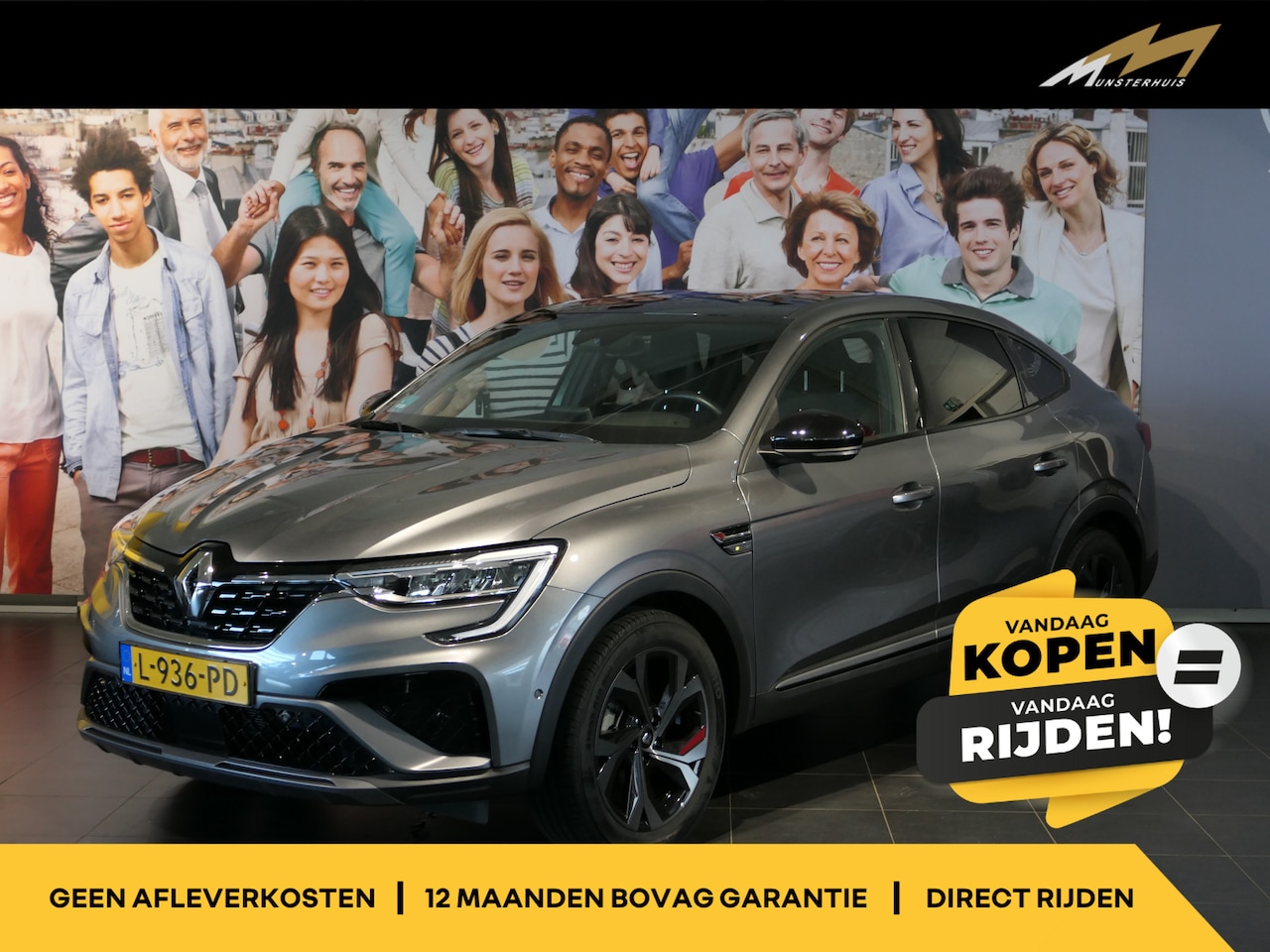 Renault Arkana - 1.6 E-Tech Hybrid 145 R.S. Line - Occasion Lease vanaf €694 p/m - DEALER ONDERHOUDEN! - Tr - AutoWereld.nl