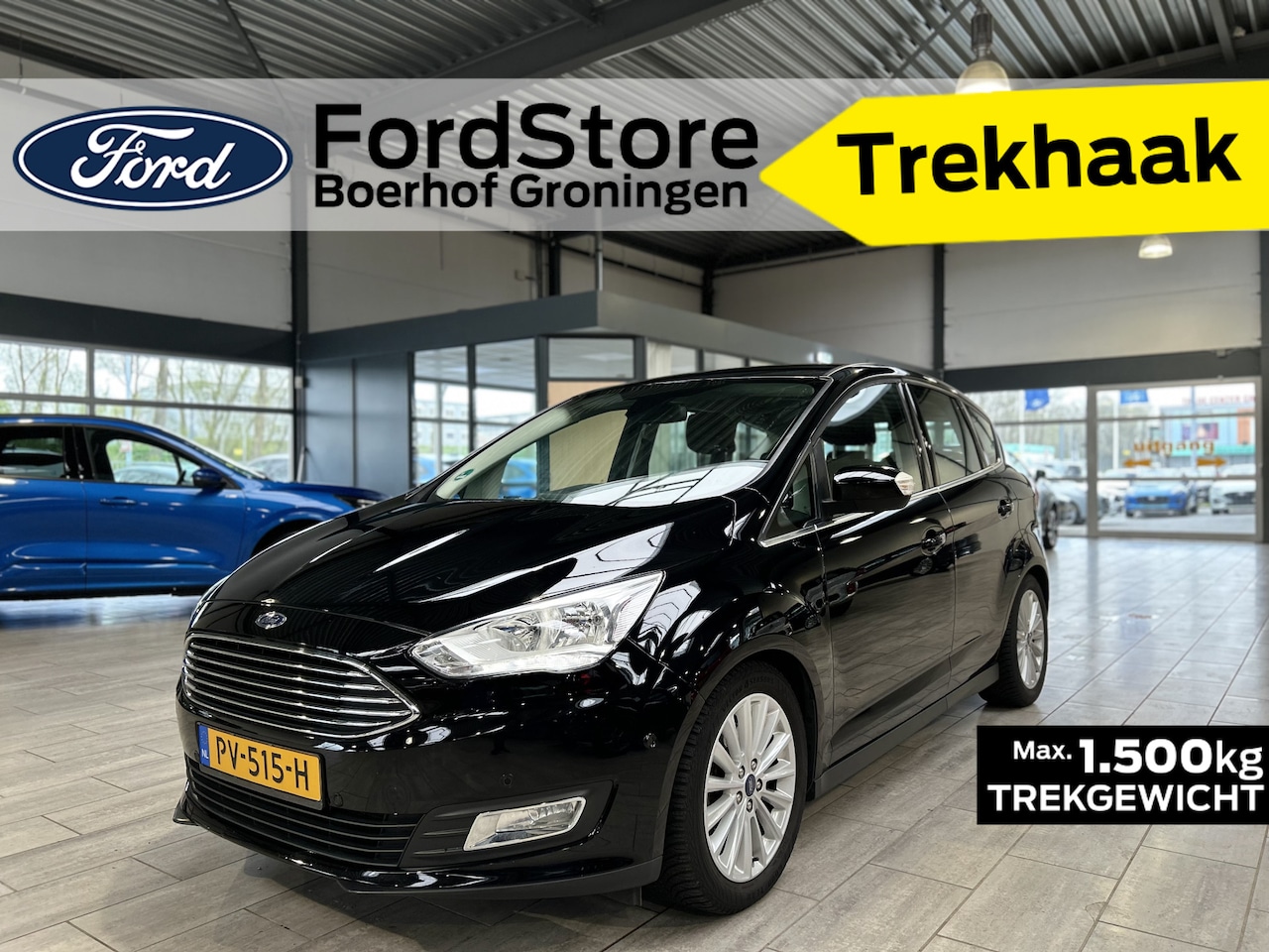 Ford C-Max - 1.5 EcoBoost 150 pk Titanium | Trekhaak | Winter Pack | Camera | 4 seiz. banden | Navi | C - AutoWereld.nl