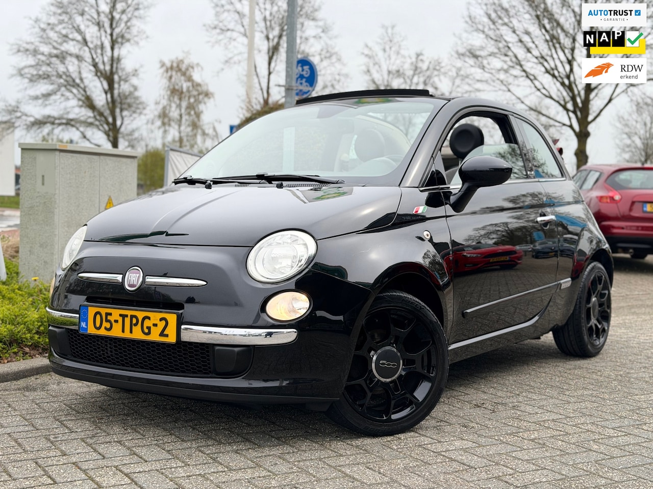 Fiat 500 C - 0.9 TwinAir Lounge sport cabriolet 2e eigenaar airco - AutoWereld.nl