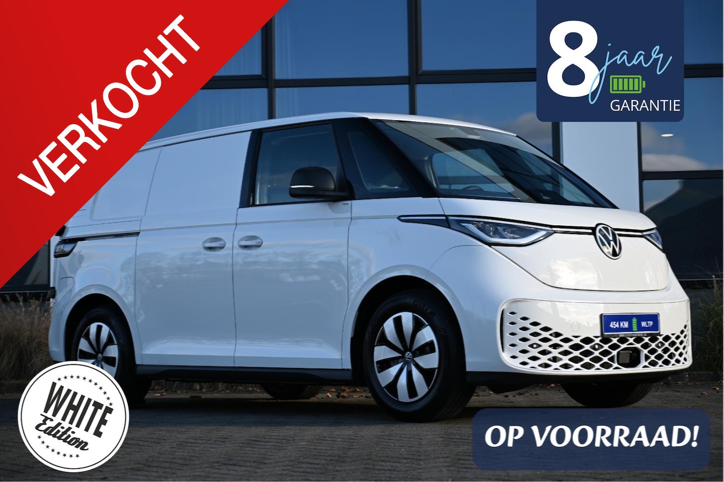 Volkswagen ID. Buzz Cargo - 79 kWh White Edition 286pk 454 km € 479 P.M - AutoWereld.nl
