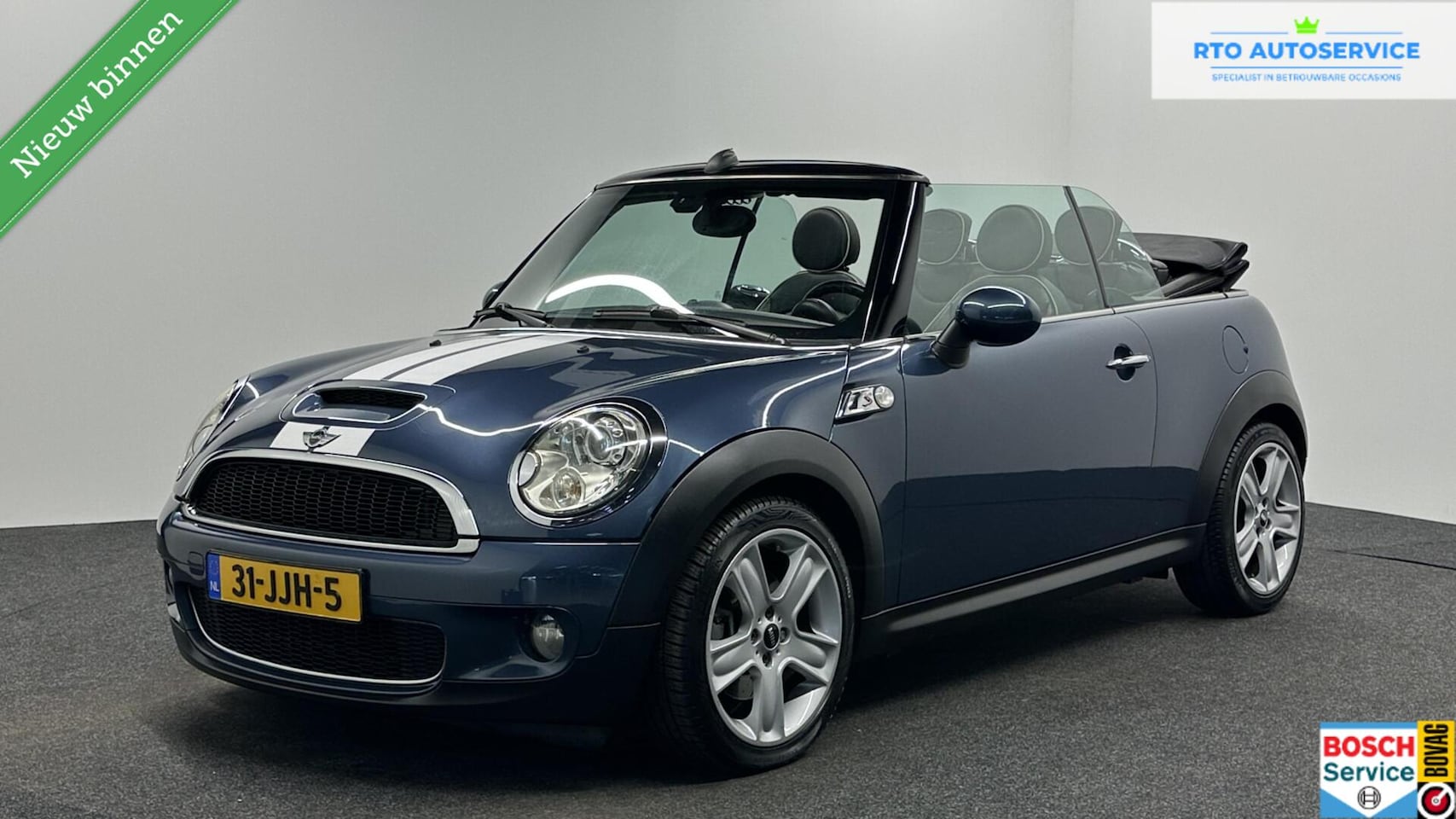 MINI Cabrio - 1.6 Cooper S Chili LEER ECC STOELVERWARMING. - AutoWereld.nl