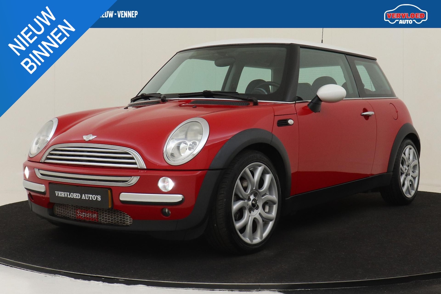 MINI Cooper - Mini 1.6 CHILI -A/C|HALFLEDER|SPORTSTOELEN|ALARM.III|LMV|AUDIO.BOOST|CD-DRIVE - AutoWereld.nl