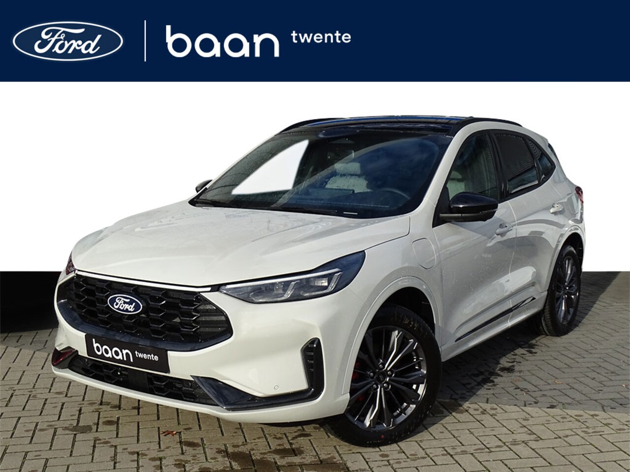 Ford Kuga - 2.5 PHEV 243 PK Baan Twente Edition | Gratis Trekhaak | Parelmoer wit | B&O Premium | Matr - AutoWereld.nl