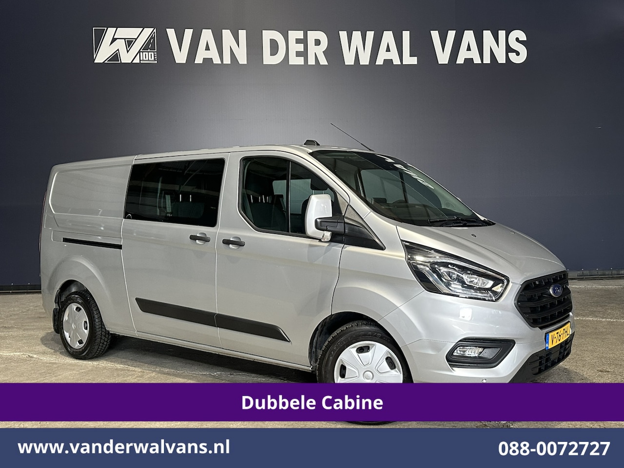 Ford Transit Custom - 2.0 TDCI 170pk Automaat L2H1 Dubbele Cabine Euro6 Airco | 5-Zits | Xenon | Camera | Naviga - AutoWereld.nl