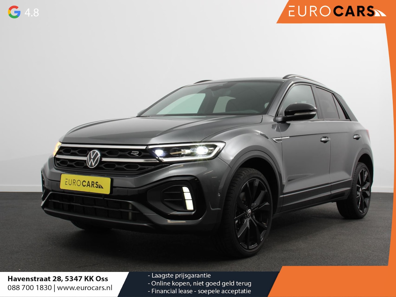 Volkswagen T-Roc - 1.5 TSI DSG R-Line + Design pakket Black Automaat Panorama dak Navigatie Apple Carplay/And - AutoWereld.nl