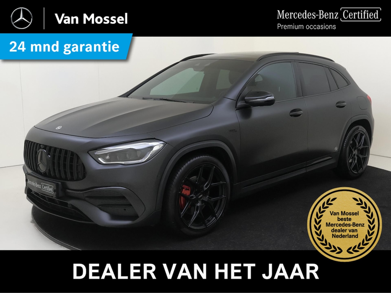 Mercedes-Benz GLA-Klasse - 200 AMG Line Mat zwart /Panoramadak /Memorystoelen /Vossen wielen /Speciale uitvoering - AutoWereld.nl