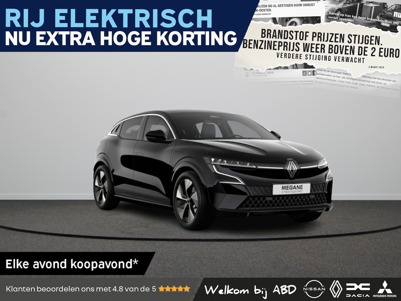 Renault Mégane E-Tech - Techno Comfort range | Achteruitrijcamera | Adaptive Cruise Control | Adaptive Vision LED - AutoWereld.nl