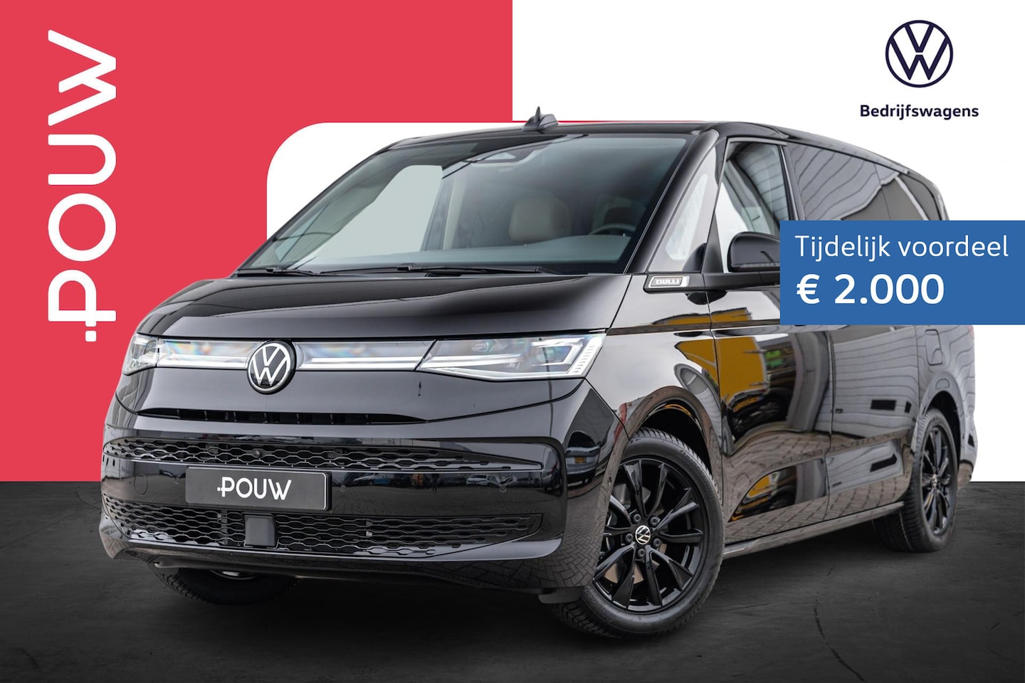 Volkswagen Multivan - 1.5 eHybrid 245pk L2 Bulli Edition | Velgen 18'' | Wegklapbare Trekhaak - AutoWereld.nl