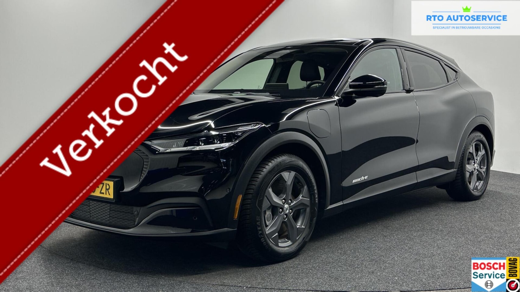 Ford Mustang Mach-E - RWD 75 kWh SOH 97% LEER CAMERA STOELVERWARMING ADAP CRUISE. - AutoWereld.nl