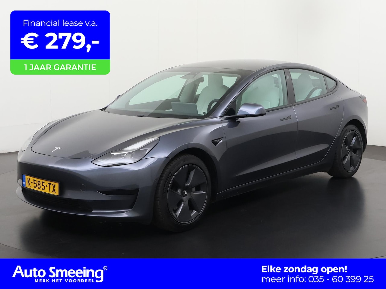 Tesla Model 3 - Standard RWD Plus 60 kWh | Stoelverwarming | Panoramadak | Memory Stoel | Zondag Open! - AutoWereld.nl