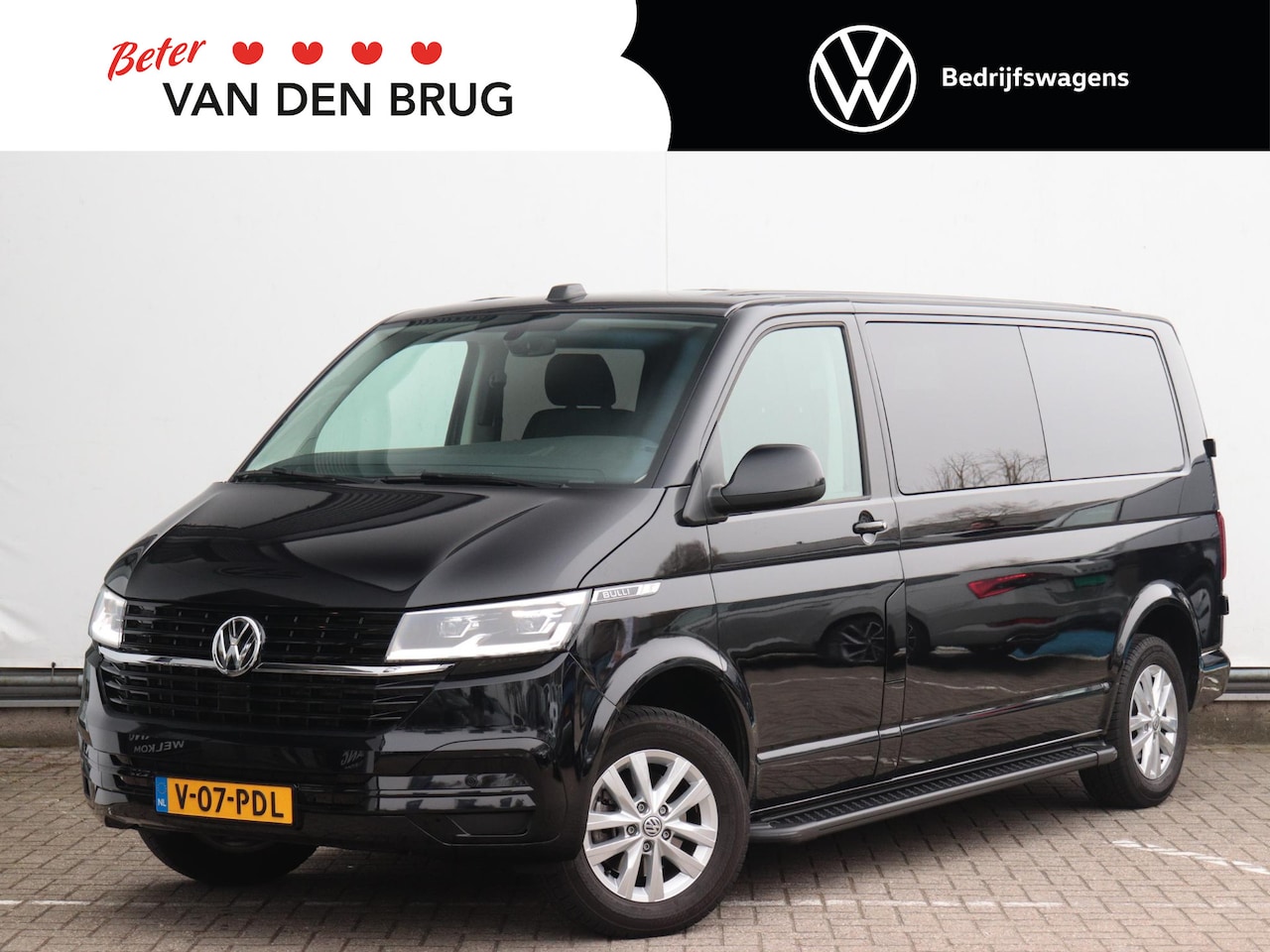 Volkswagen Transporter - 2.0 TDI 150pk DSG L2H1 Bulli Dubbele cabine | Trekhaak | Apple Carplay/Android Auto | Adap - AutoWereld.nl