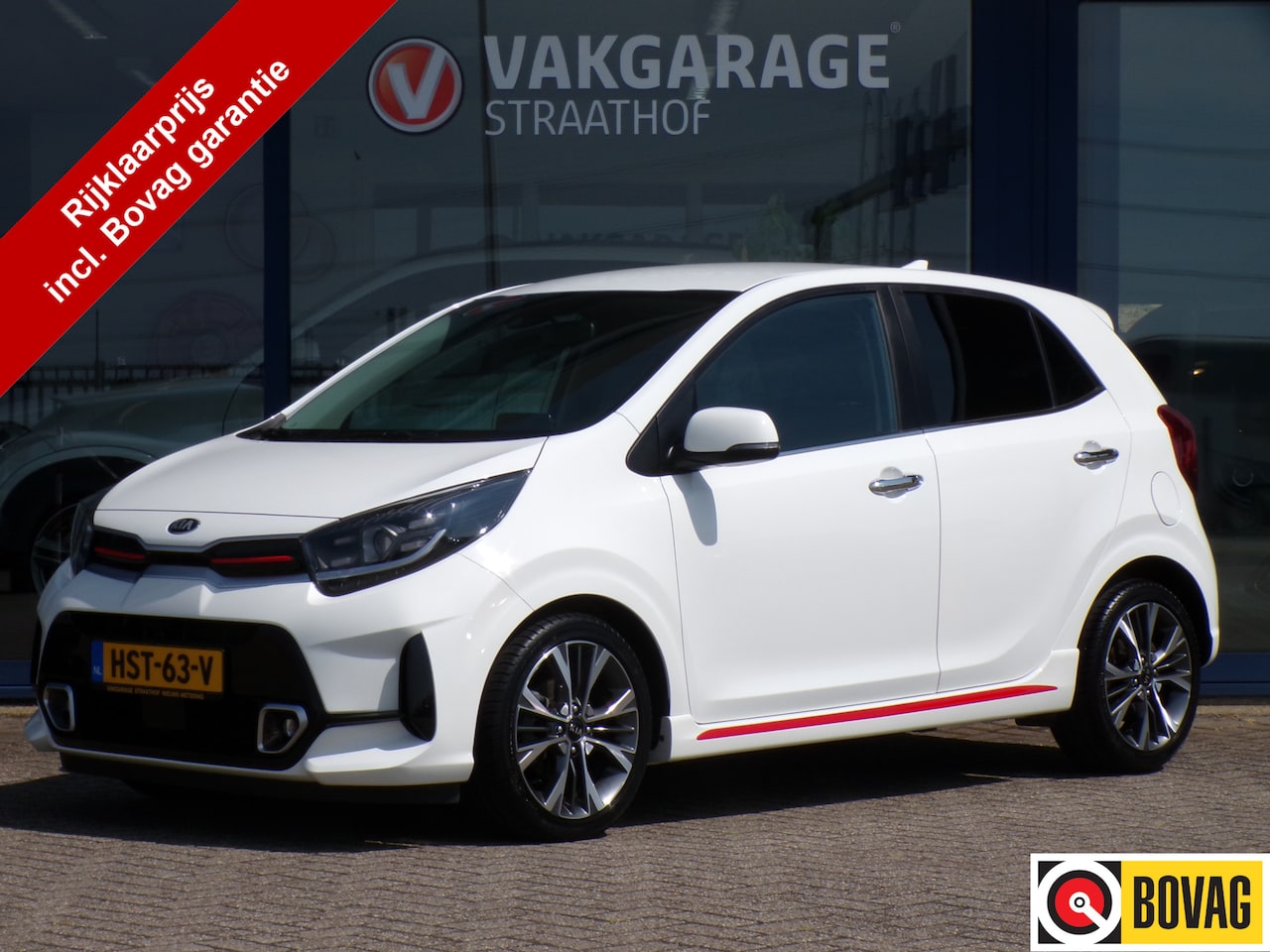 Kia Picanto - 1.0 DPi GT-Line Automaat / Carplay + Android Auto / Sensoren + Camera / Stoel + Stuurverwa - AutoWereld.nl