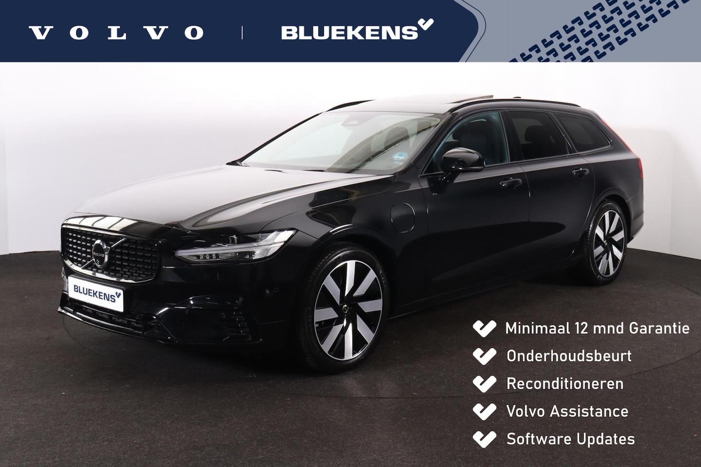 Volvo V90 - T6 Recharge AWD Plus Dark - Panorama/schuifdak - IntelliSafe Assist & Surround - 360º Came - AutoWereld.nl