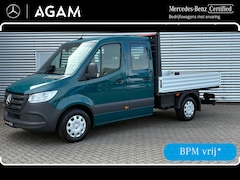 Mercedes-Benz Sprinter - 317 CDI L2 Dubbele Cabine Open Laadbak 3500kg Trekhaak Face-Lift Model, Leer etc