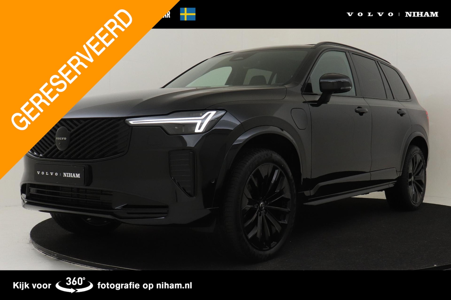 Volvo XC90 - II T8 PLUG-IN HYBRID AWD PLUS BLACK EDITION -PANO.DAK|HARMAN/KARDON|LUCHTVERING|360°CAM|HE - AutoWereld.nl