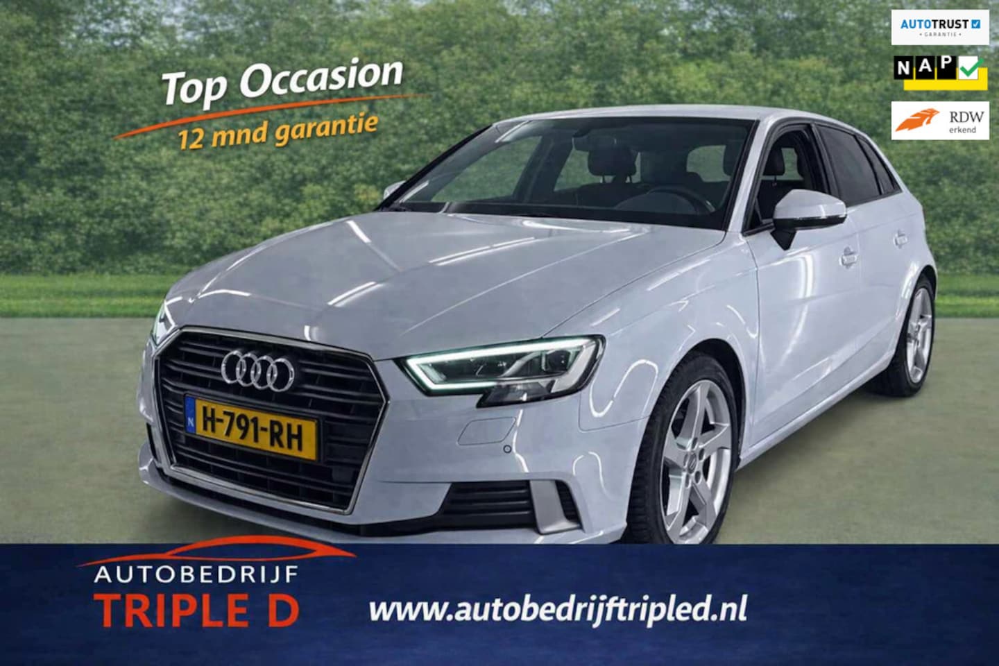 Audi A3 Sportback - Audi A3 SPORTBACK 35 TFSI CoD Advance/2020/AUT/ORIG-NL/12 MND GAR/NAVI/ - AutoWereld.nl