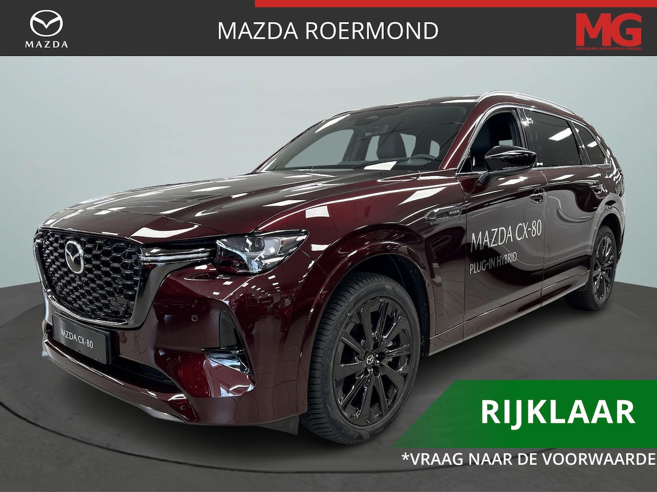 Mazda CX-80 - 2.5 e-SkyActiv PHEV Homura Plus | Rijklaar | Trekhaak Wegklapbaar | Apple Carplay/Android - AutoWereld.nl