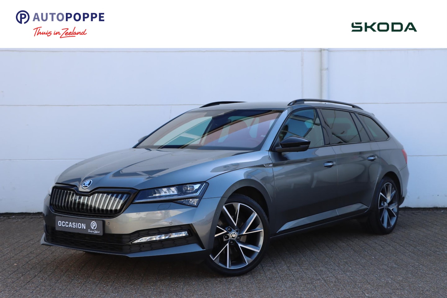 Skoda Superb Combi - 1.4 TSI iV Sportline Business 218pk DSG6 | Memory | Trekhaak | 360 - AutoWereld.nl