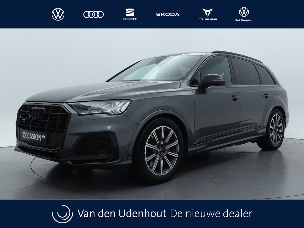 Audi Q7 - 55 TFSI e quattro Pro Line S Luchtvering Leer Trekhaak Navigatie Carplay - AutoWereld.nl