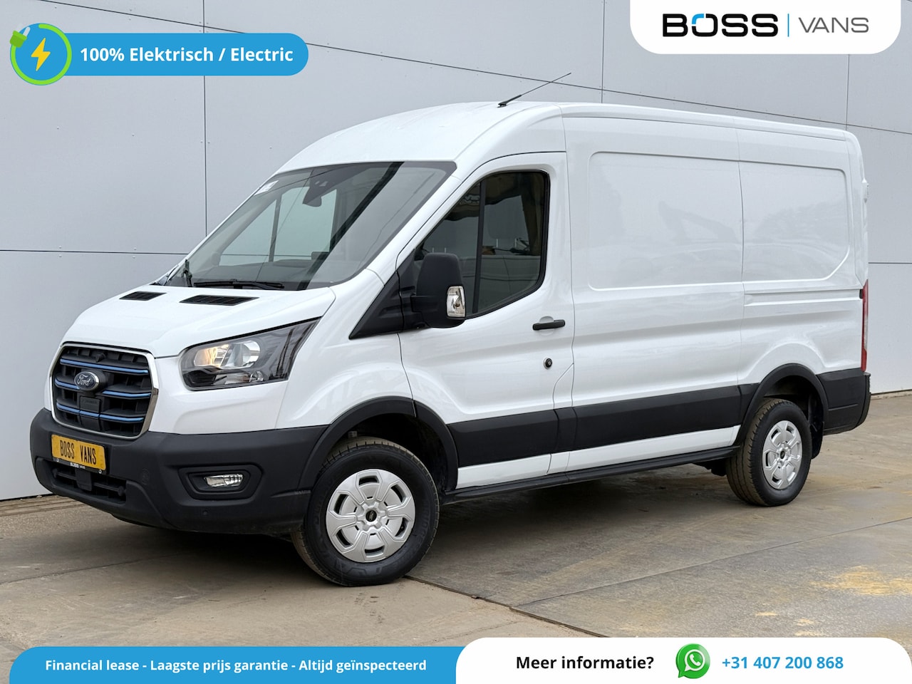 Ford E-Transit - 350 68kWh 184PK L2 Cruise control Climate control CarplaySnelladen Laadkabel Parkeersensor - AutoWereld.nl