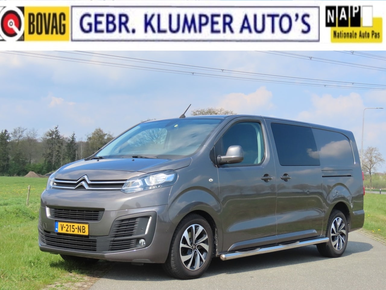 Citroën Jumpy - 2.0 BlueHDI 180 Business XL DC S&S 1e Eig., Full option, Leer, Navi, Haak, Camera's - AutoWereld.nl