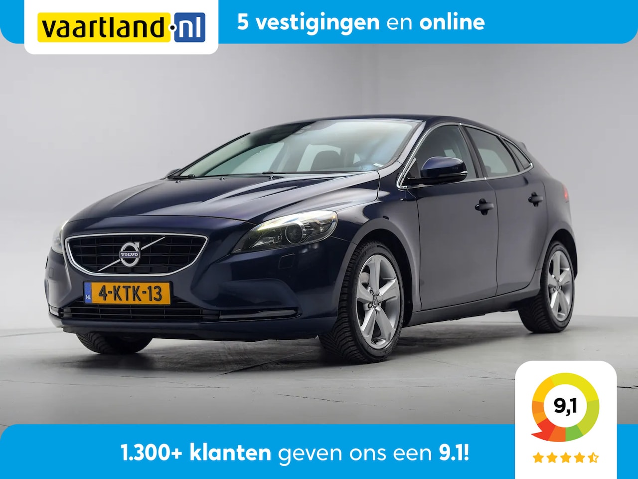 Volvo V40 - 1.6 T4 Momentum [ PDC Navi Clima half-leder Stoelverwarming ] - AutoWereld.nl