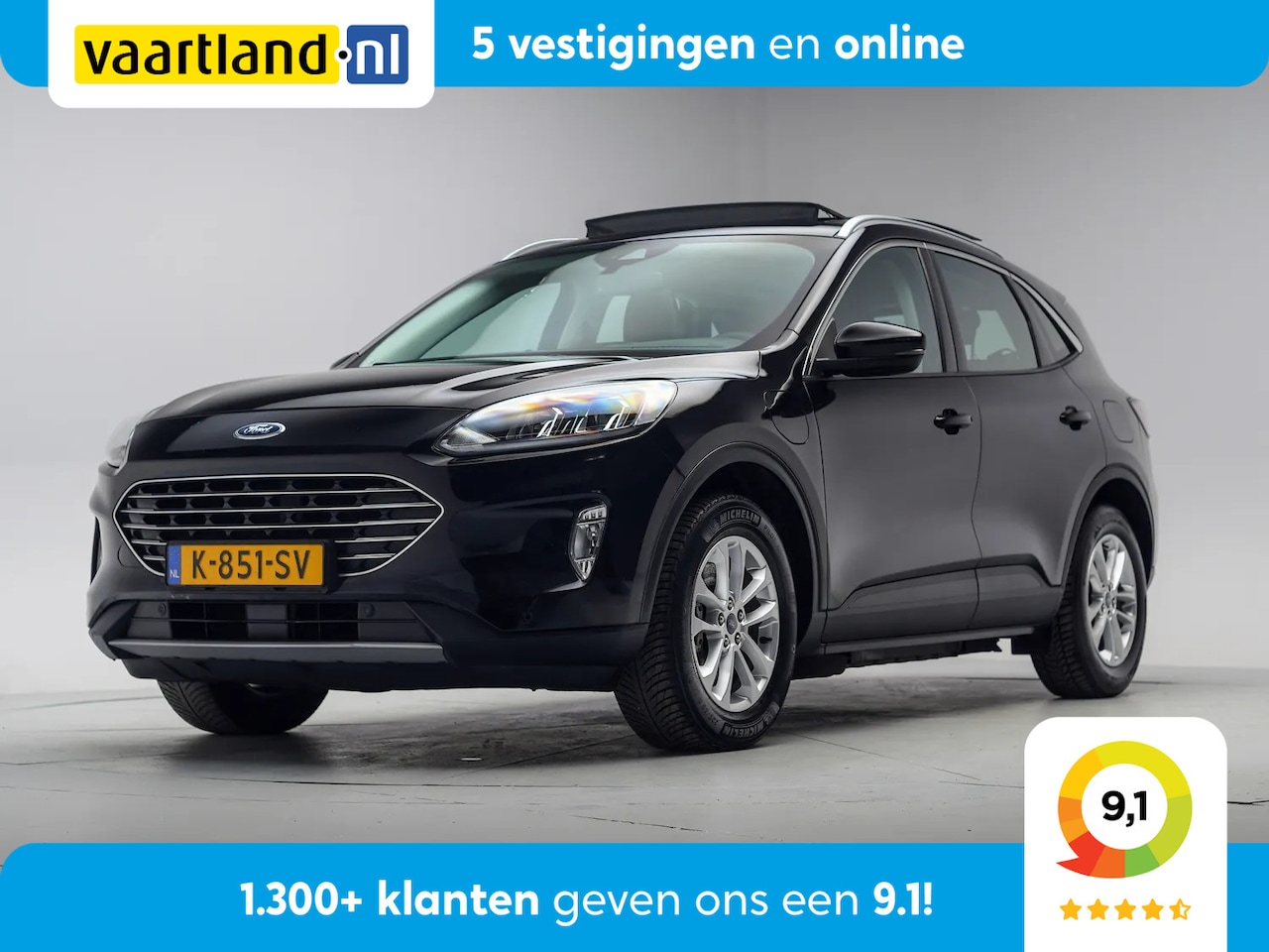 Ford Kuga - 2.5 PHEV Titanium X Aut. [ Pano Trekhaak Apple / Android Stoel/stuurverwarming Cruise Came - AutoWereld.nl