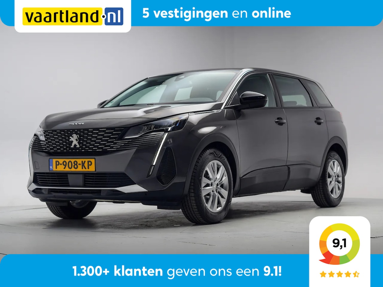 Peugeot 5008 - 1.2 PureTech Active Pack Business 7-P Aut. [ Navi Camera Trekhaak ] - AutoWereld.nl